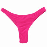 Classic Cut Short Bottoms Biquini Swim Ladies Swimsuit Women Briefs Bikini Bottom Side Ties Brazilian Thong Swimsuit 5Size